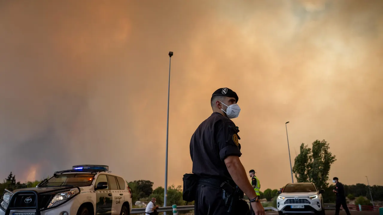 Madrid, El Escorial, Incendios